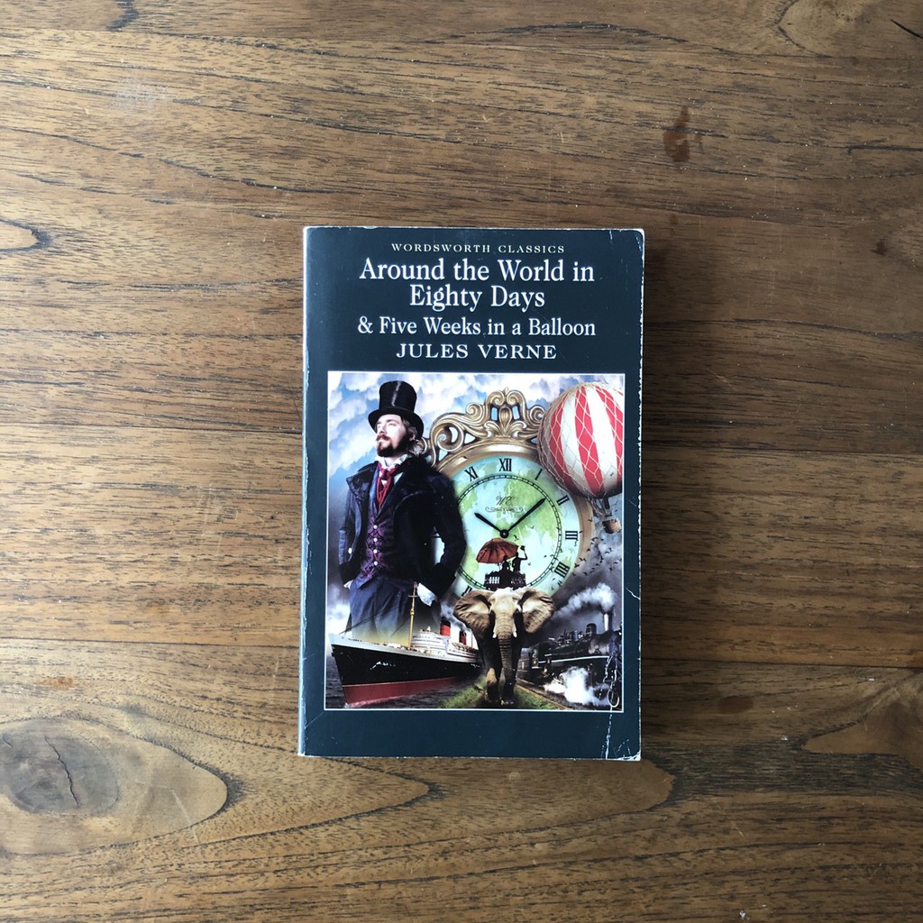 NOVEL IMPORT - Around the World in Eighty Days & Five Weeks in a Balloon (Pre-loved)