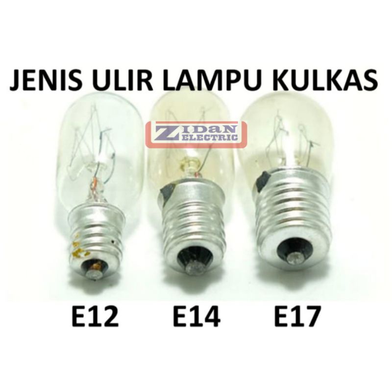 Lampu Dop Kulkas E12 E14 E17 15W / Lampu Tidur E12 E14 E17 15 Watt