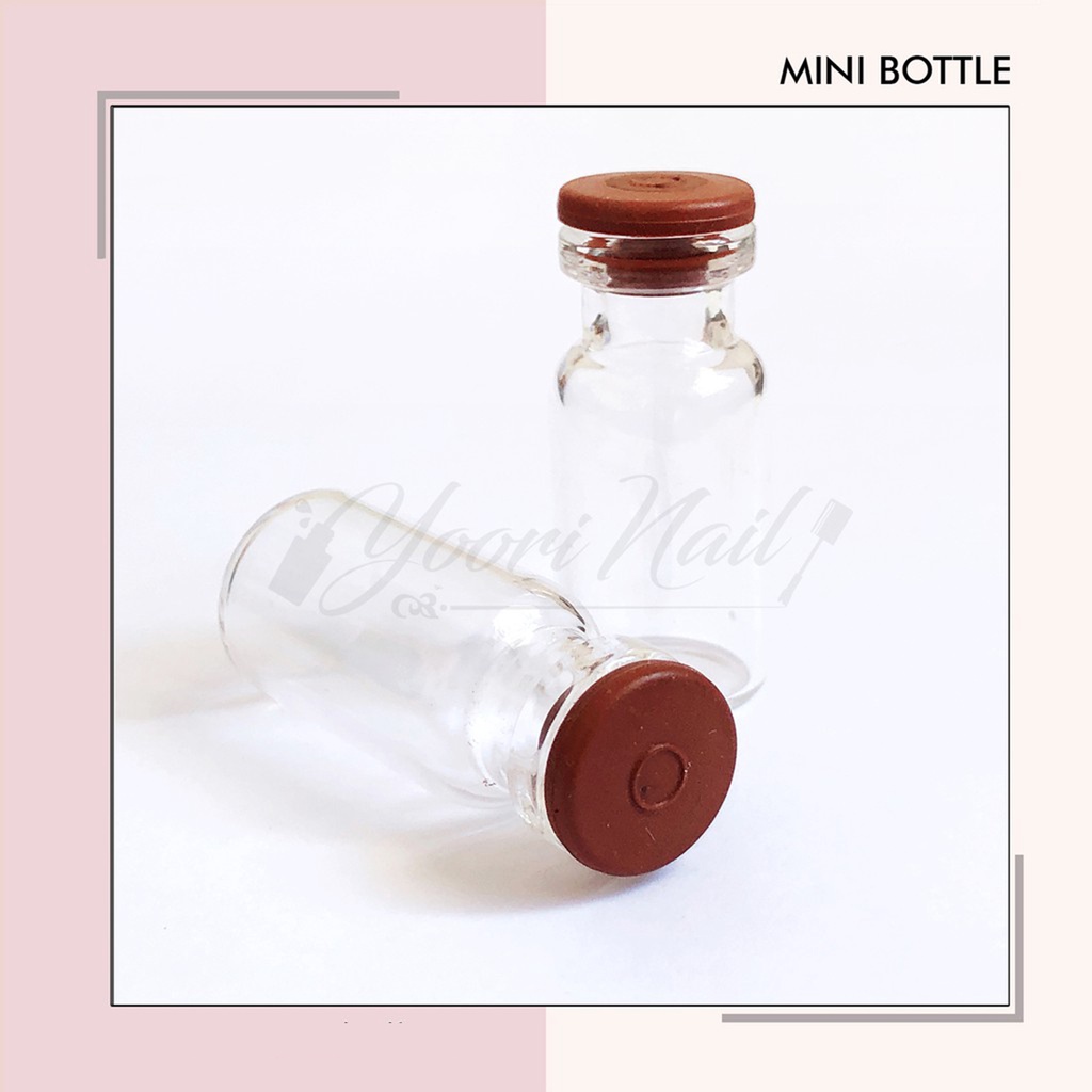 10pcs Mini bottle botol kecil mini jar bottle botol glitter parfum cairan souvenir botol kaca