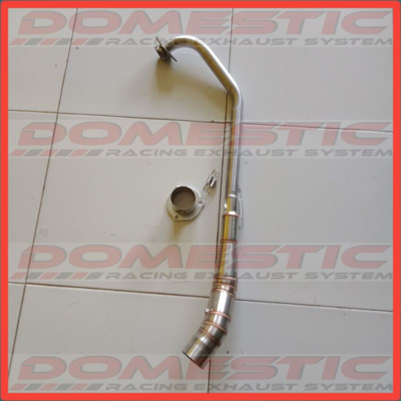 LEHER KNALPOT RACING JUPITER MX NEW 135 PLUS ADAPTOR LEHER KNALPOT JUPITER MX 135 NEW JUPITER MX OLD