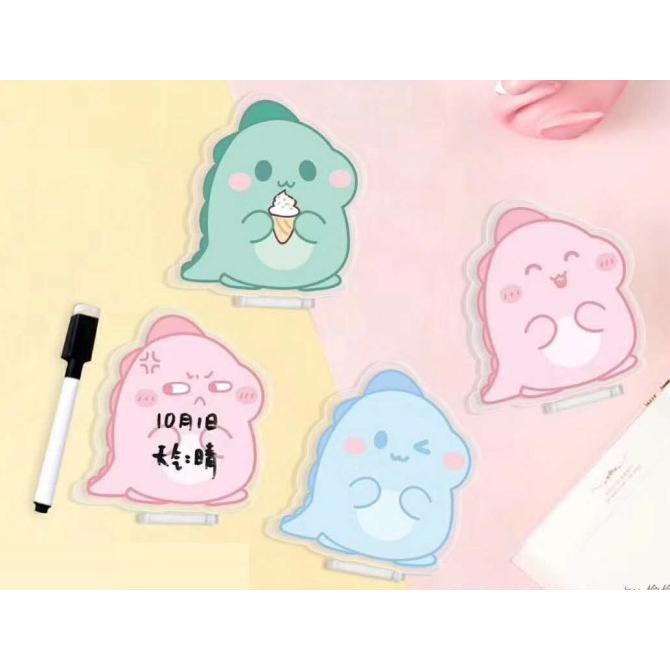 

Mini Memo Board Cute Dino Acrylic Stand 320-362