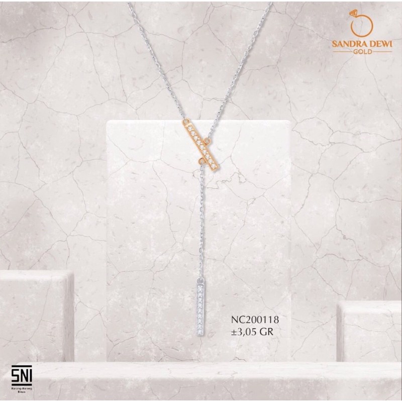 Sandra Dewi Gold Kalung Criss Cross-NC200118