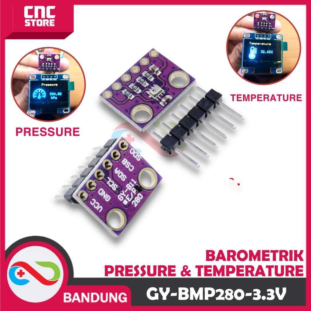 GY-BMP280-3.3 BMP280 BAROMETRIC PRESSURE TEMPERATURE SENSOR