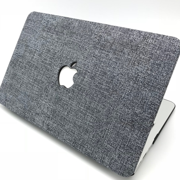 Macbook Case DENIM warna GREY