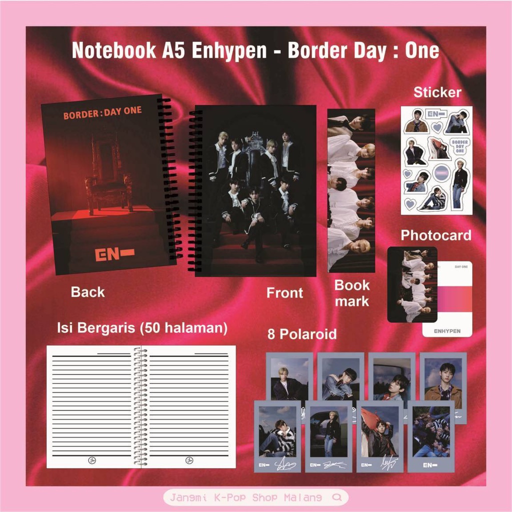 

Notebook Enhypen - Border Day One (Given Taken) | Notebook Enhypen Border Day One | Notebook Enhypen Given Taken | Ring Notebook Enhypen | Notebook K-POP | Fankit Enhypen | Fankit K-POP | Enhypen Engene | KPOP