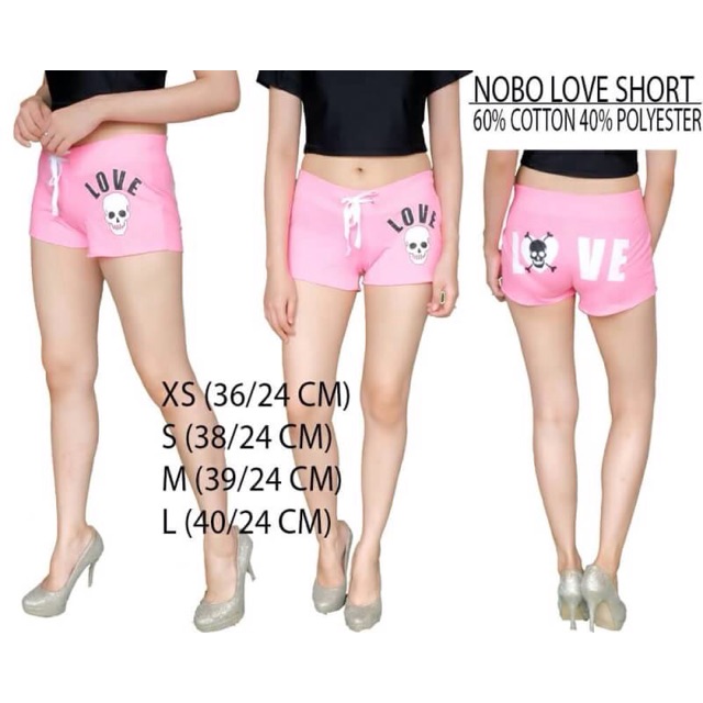 Celana Pendek Branded Wanita - No Boundaries