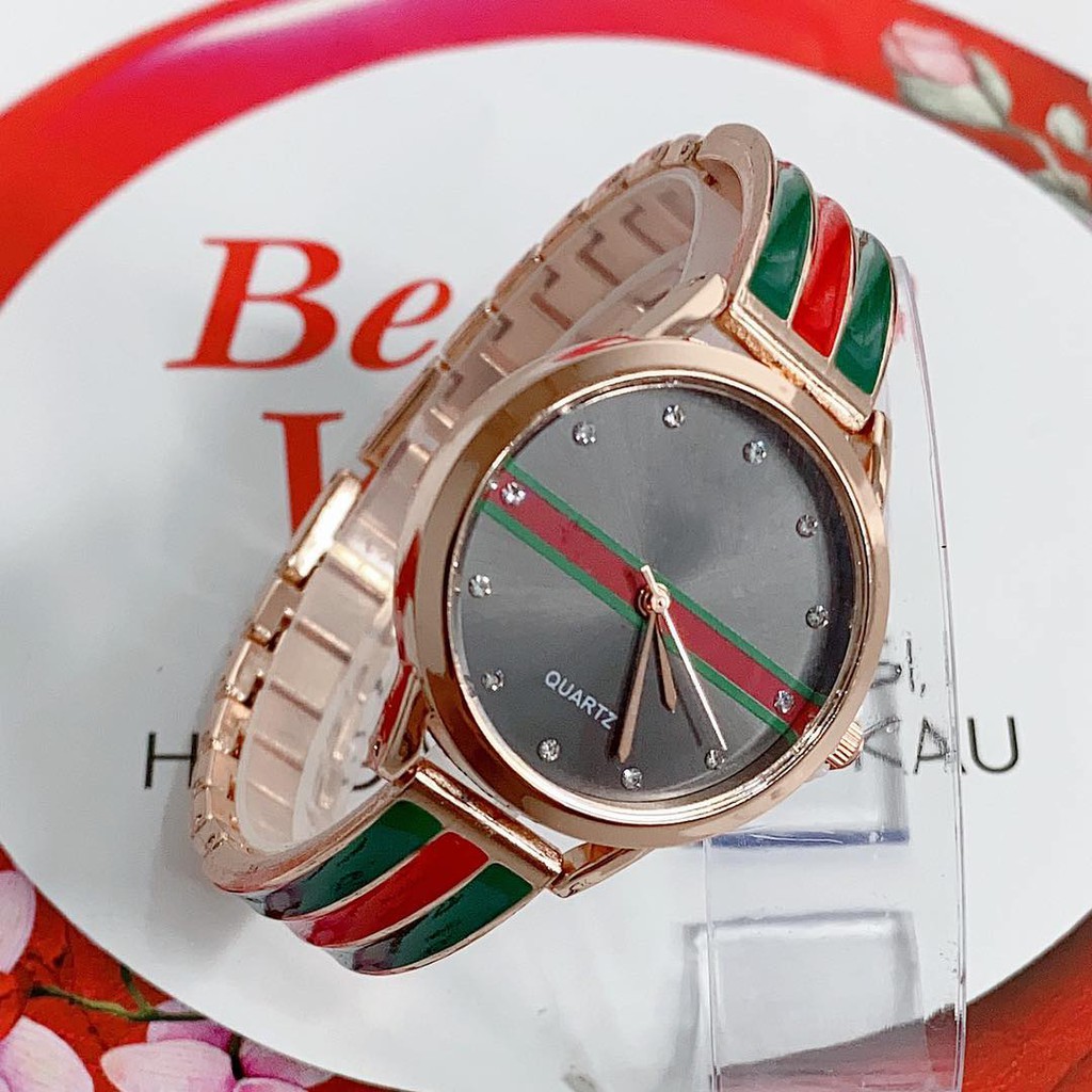 JAM TANGAN WANITA FASHION DESAIN MEWAH RANTAI STAINLESS PRODUK IMPORT