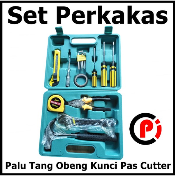 DTBird Alat Set Perkakas Palu Tang Obeng Kunci Pas Cutter YL 8016