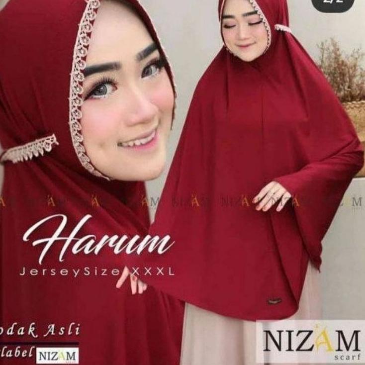 Jilbab Instan Tali Renda Jumbo Jersey Original "GGY.15Jn22ᴺ"