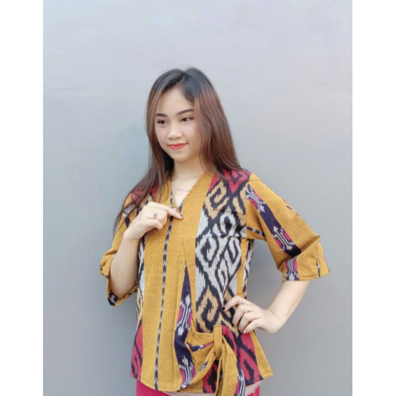 Blouse Tenun Lurik Troso Asli Jepara