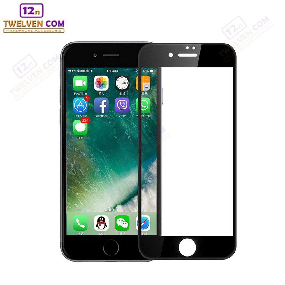 zenBlade 5D Full Cover Tempered Glass Apple iPhone 8 - Hitam