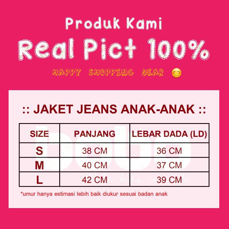 JAKET JEANS ANAK PEREMPUAN KARAKTER LOL BISA NYALA USIA 2-7TH