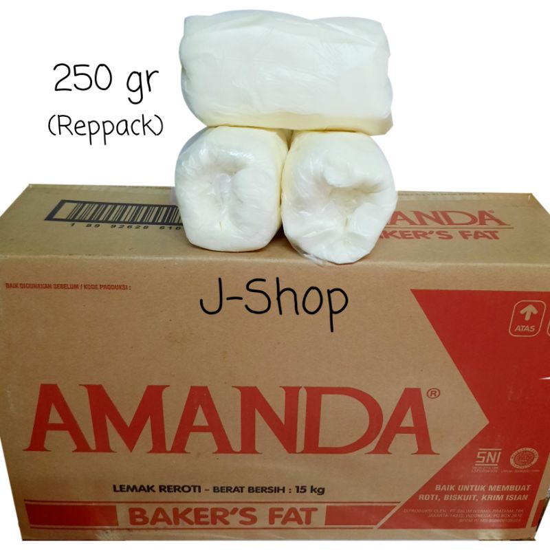 

AMANDA MARGARIN PUTIH 250Gr/MENTEGA PUTIH/BAKER'S FAT