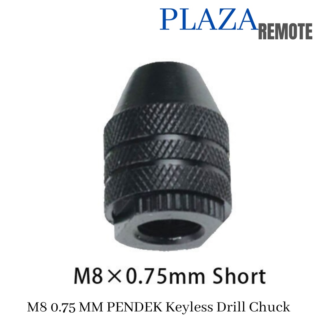 M8 X 0.75 PENDEK KEYLESS CHUCK KEPALA BOR MINI DREMEL KONEKTOR SAMBUNGAN