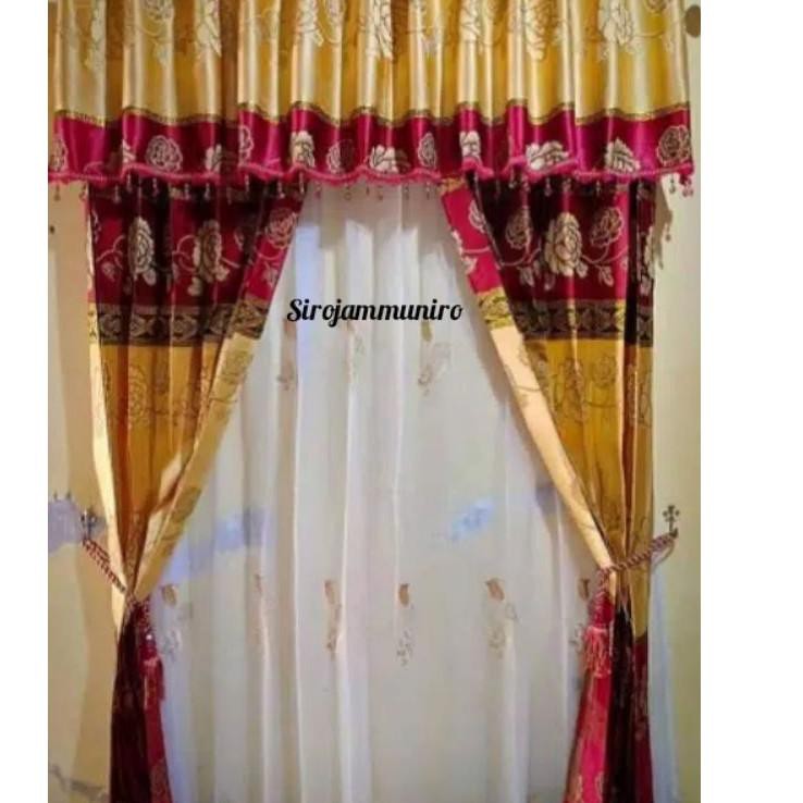 Star Gorden Joda PONI PISAH/Gorden Prada PONI PISAH/Gorden Jendela Minimalis/Hordeng Pintu/Murah