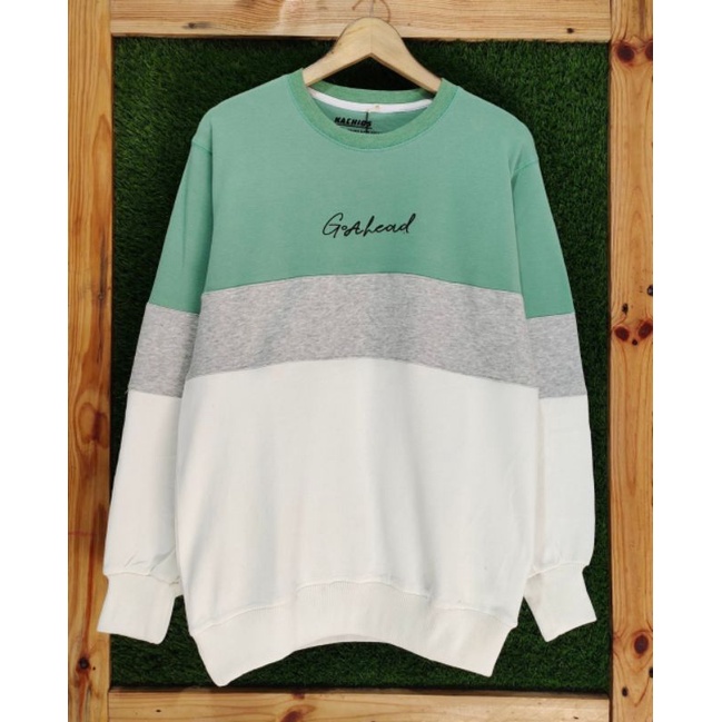 SWEATER CREWNECK KACHIOS ART APLIKASI - CN DISTRO PREMIUM