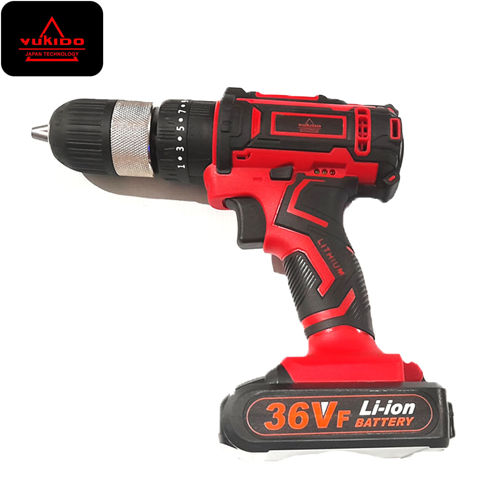 YUKIDO -SET Bor Obeng Bor Bolak Balik 36 V Charger Cordless Drill Charging seperti JLD/RYU/UCHIHA