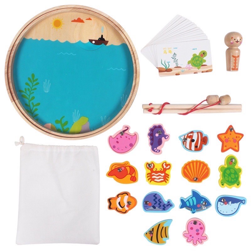 multi function fishing toys - learning about fish and numbers - mainan edukasi anak