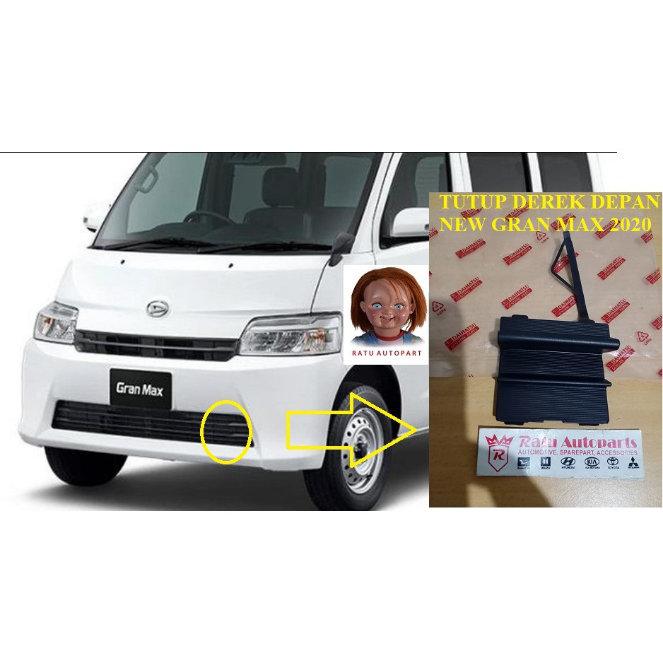 TUTUP DEREK COVER TOWING BEMPER DEPAN DAIHATSU NEW GRAN MAX grand max Town ace van 2020 UP