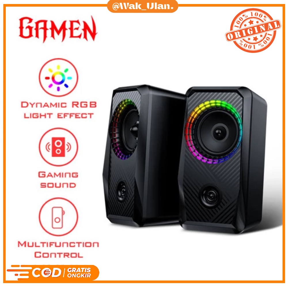 SPEAKER ROBOT GAMEN GS5 GS05 KOMPUTER MINI SOUND SPEAKER KOMPUTER GAMING GAME RGB PC LAPTOP NOTEBOOK NETBOOK