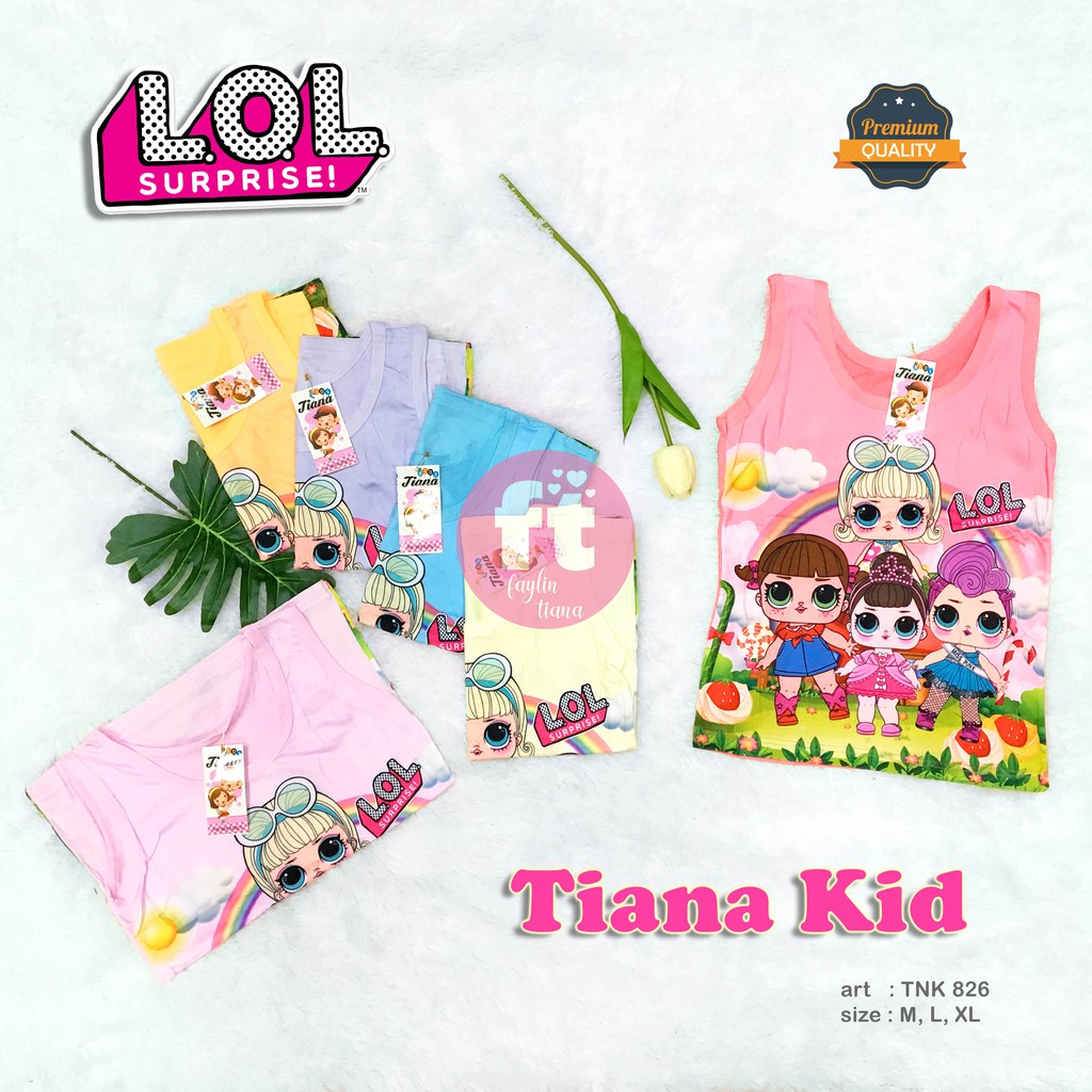 TIANA KIDS | Tanktop Anak  / Atasan Anak  / Singlet Anak  / art TNK 826