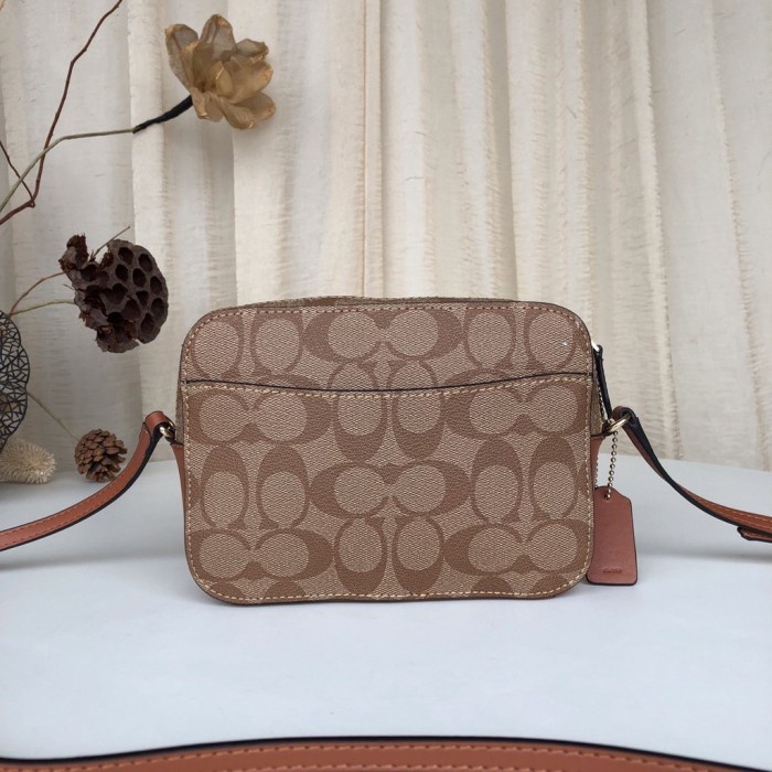 Tas Selempang wanita coach Messanger bag Cocok untuk hangout - 1-brown