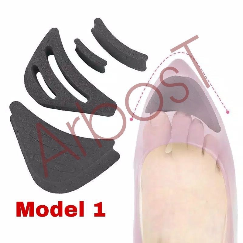 Bantalan Ganjal Sepatu High Heels Toe Plug Busa Spons Insole Ganjel Kaki Depan Shoe Pad