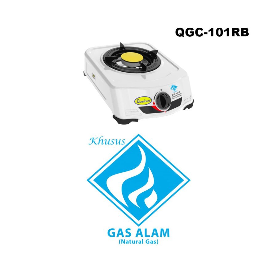 Kompor Gas Quantum 1 Tungku QGC 101 RB ( KHUSUS GAS ALAM ) / PGN / LNG
