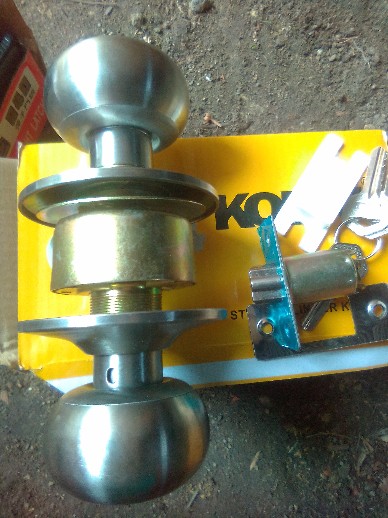 Kunci Bulat Kodai Jantung Kuningan / Gagang Tarikan Handle Putar