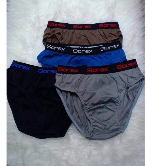 Sorex M3007 celana dalam pria segitiga Men's BRIEF isi (3pcs)