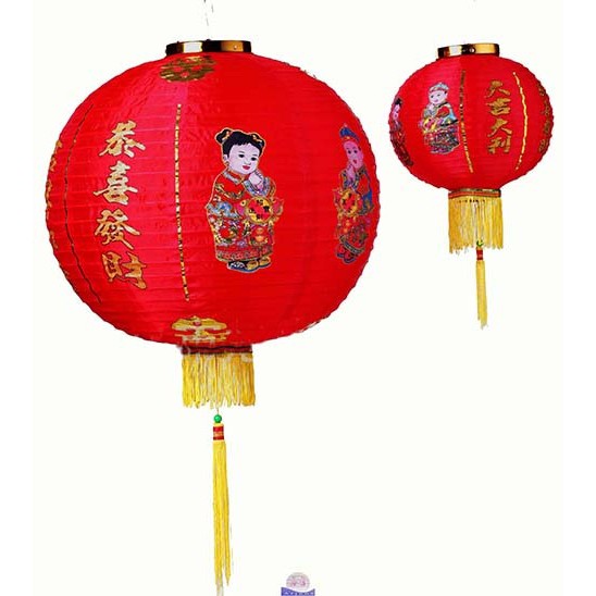 lampion imlek china sutra gambar 22 inch 55cm