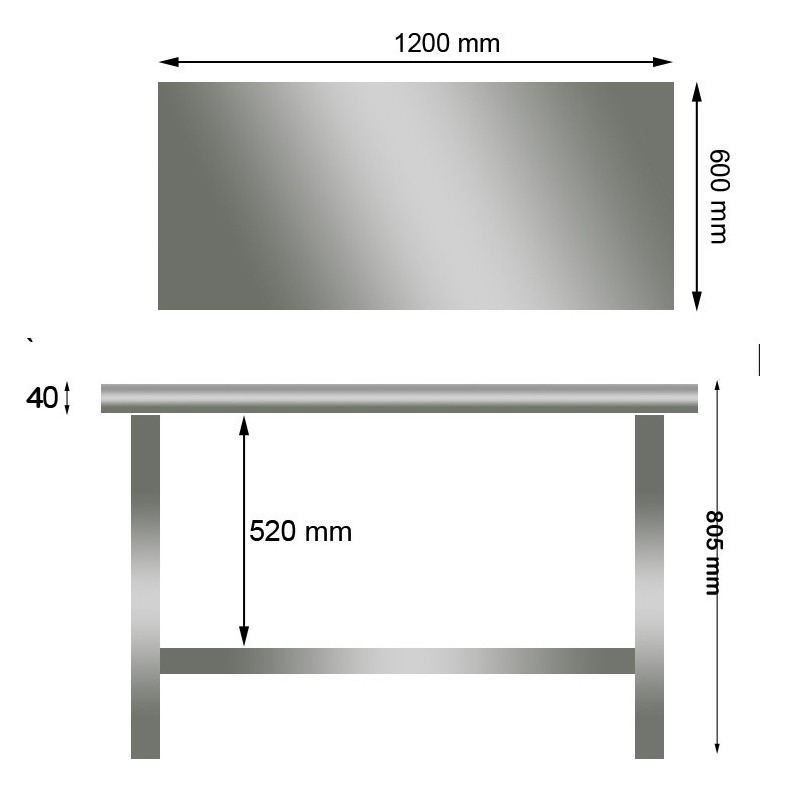 Meja Stainless Steel MrDapur WT 1