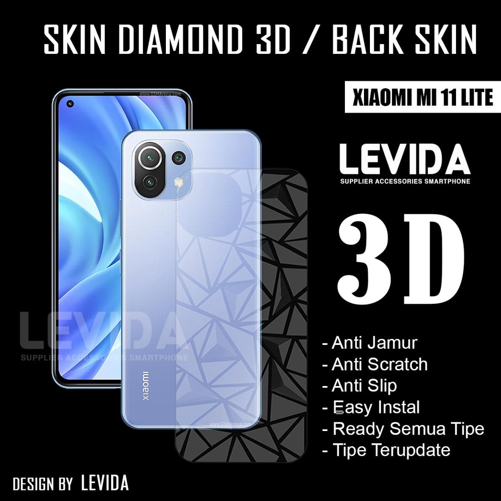 Xiaomi 11 Lite Xiaomi 11T Xiaomi 11T Pro Antigores Belakang Skin Diamond 3D Xiaomi 11 Lite Xiaomi 11