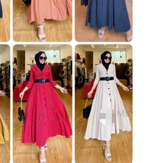 ☁ TM 8091 Dress ARRABELA import ( FREE BELT ) ✬