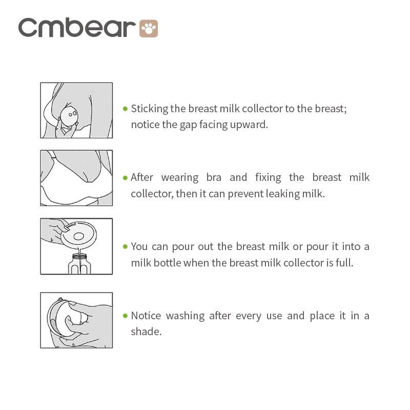 Cmbear Pompa ASI Manual Portable Breast Milk Collector BPA Free ZRS-0708