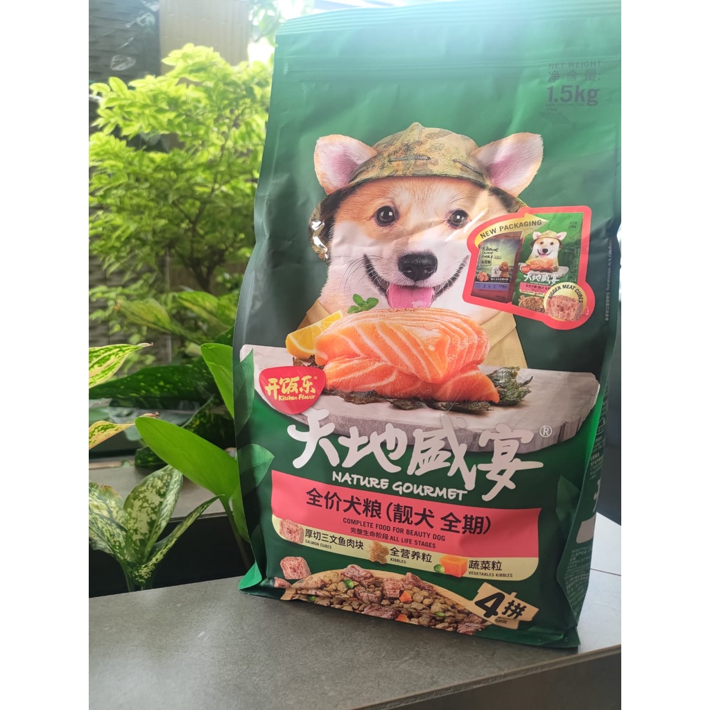 Kitchen Flavor Salmon Beauty Small Breed Dog Food All Life Stages Freshpack 1.5kg