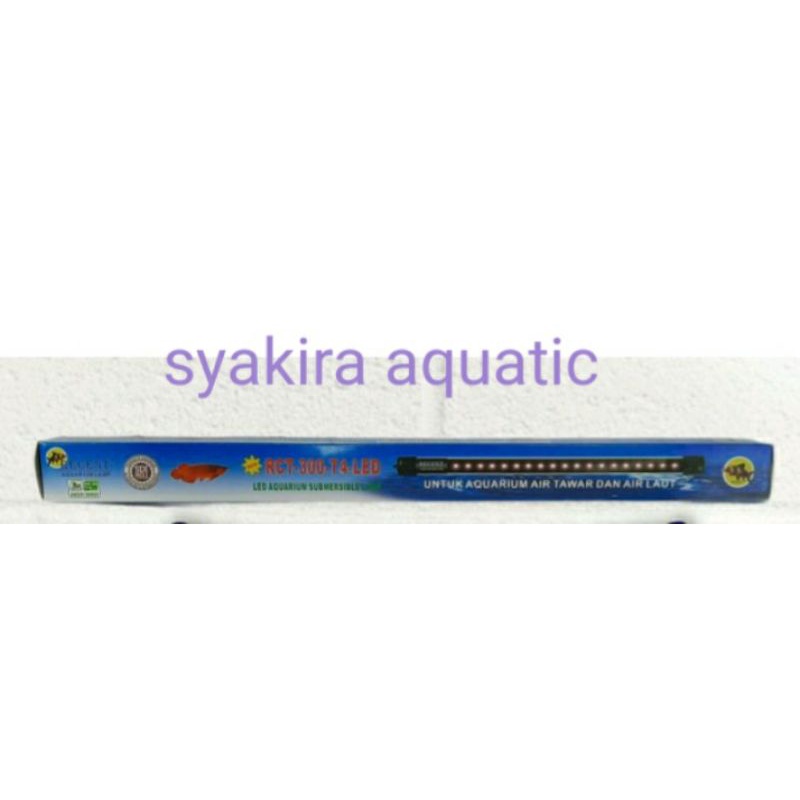 Lampu Celup Akuarium Recent RCT-300-T4-LED Lampu Aquarium Celup RCT 300 Ada Saklar On Off Aquascape