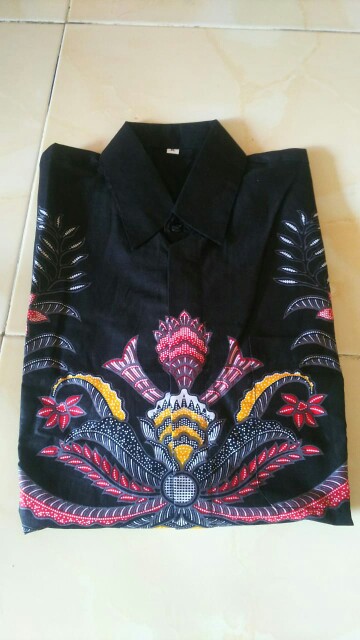 Kemeja Batik Pria Lengan Panjang Batik Size M L Xl Xxl  Bswart Hrb026 Kenongo Hem Panjang Padi