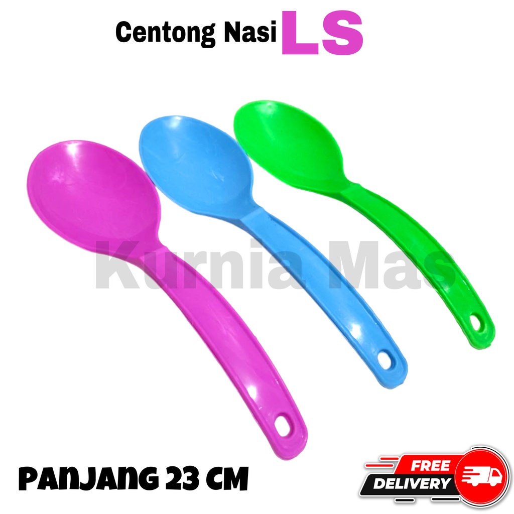 Centong Nasi LS Besar Sendok Nasi Plastik Entong Nasi Souvenir Centong Nasi Grosir