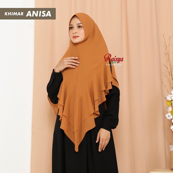 ( BEST SELLER ) Hijab Syar'i  2 Layer Annisa / Khimar Annisa / Hijab Annisa / Khimar 2 layer