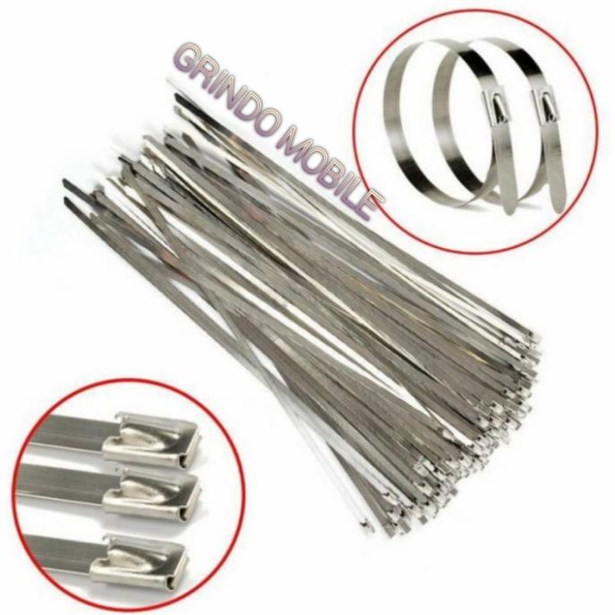 

Office & Stationery | Document Organizer | Kabel Ties Stainless Steel 4,6X100Mm Isi 50 Pcs/Pack | Best Seller