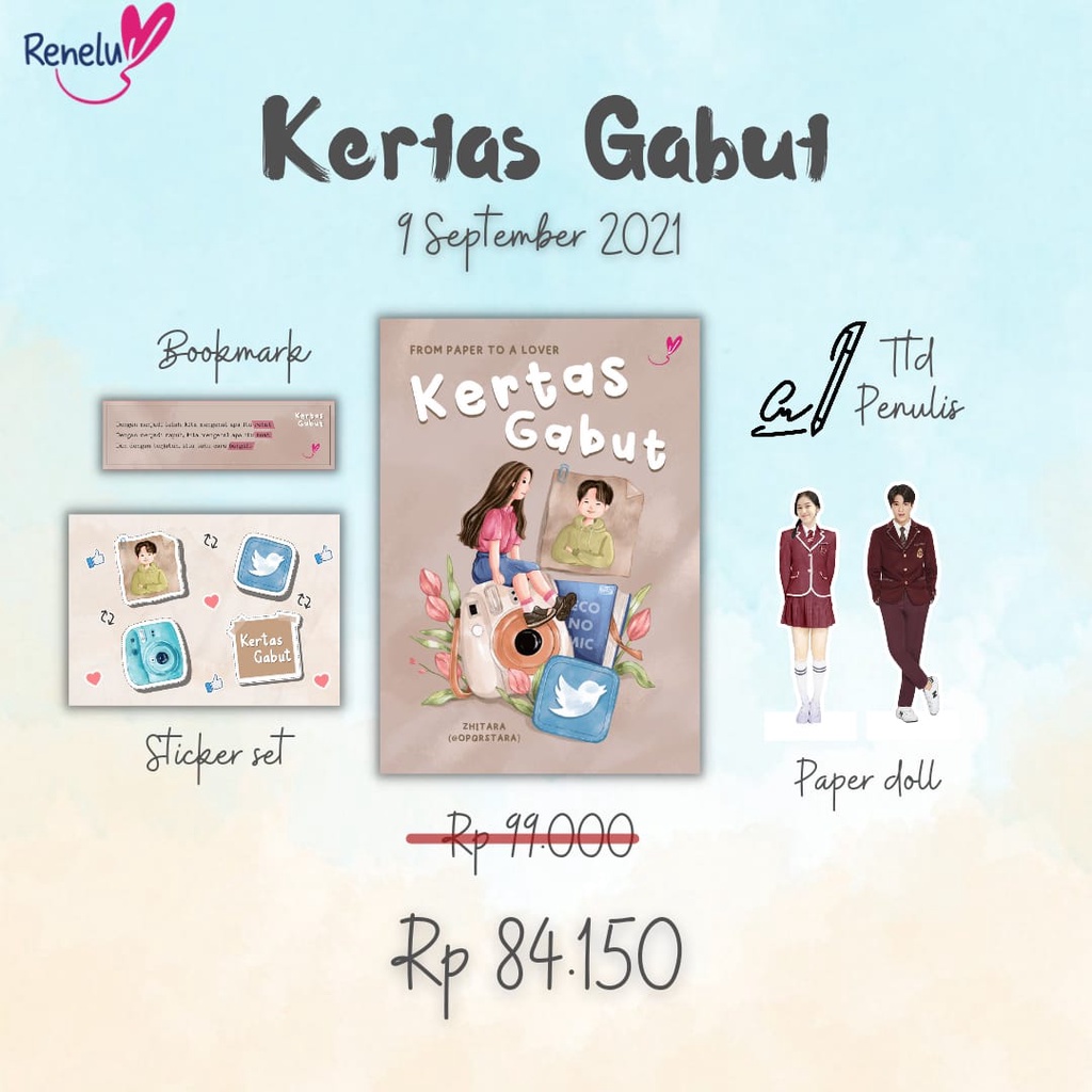 SIAP KIRIM!! KERTAS GABUT - ZHITARA
