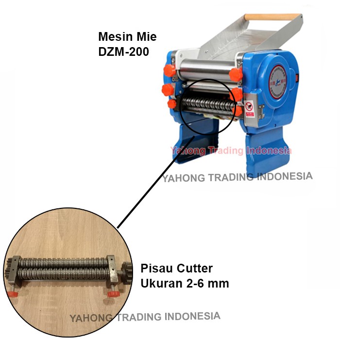 Pisau Cutter Mesin Cetak Gilingan Mie Noodle Maker DZM-200 2mm 6mm