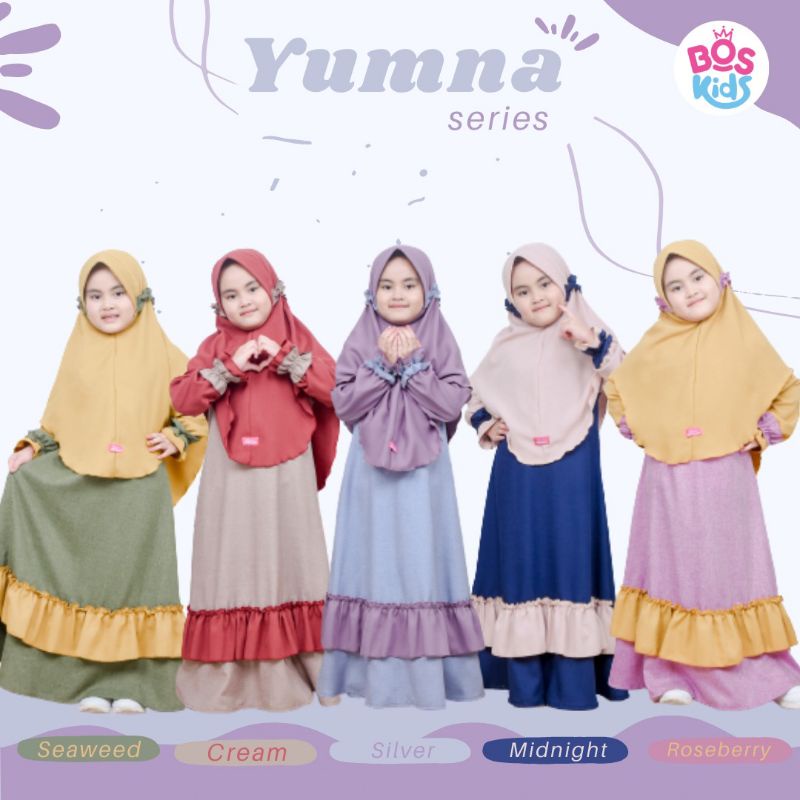 Gamis anak Yumna ori Bos kids