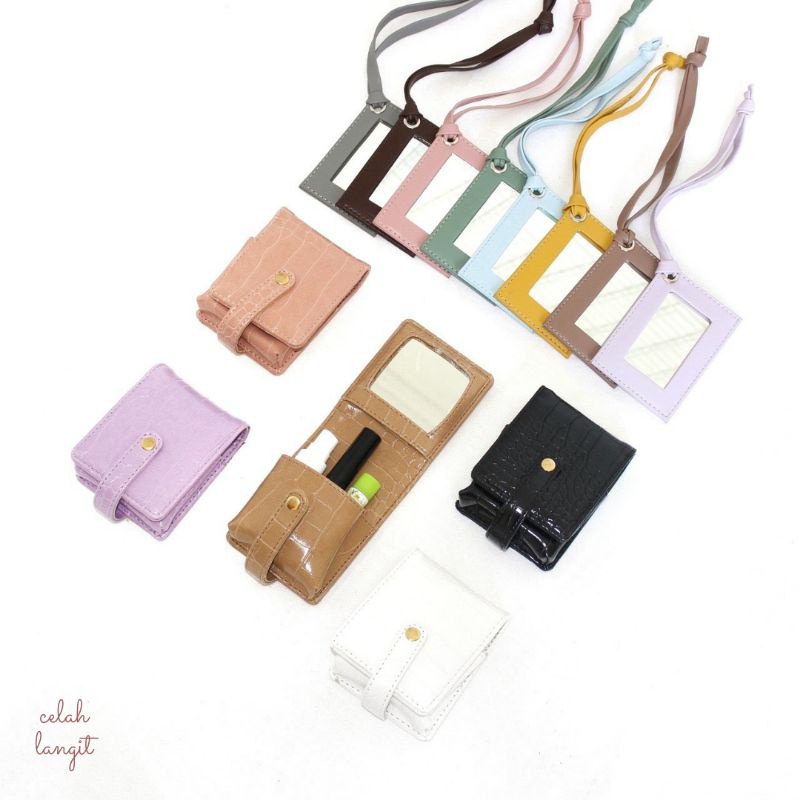 Celah Langit Aesthetic Mirror Series l Dompet Kaca