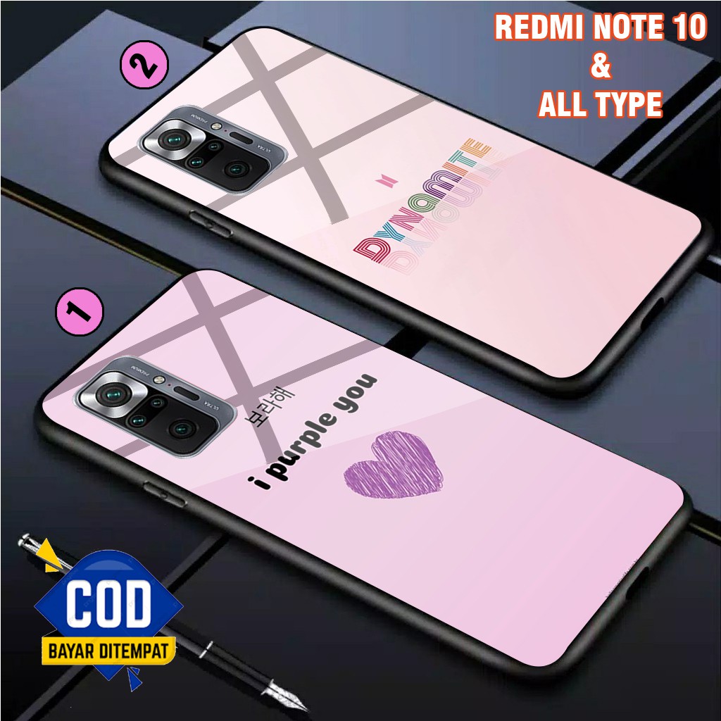 S30 - CASE GLOSSY BTS/KOREAN FOR XIAOMI REDMI NOTE 10 12 REDMI 12 4G 12C  casing -kesing-AND ALL TYP