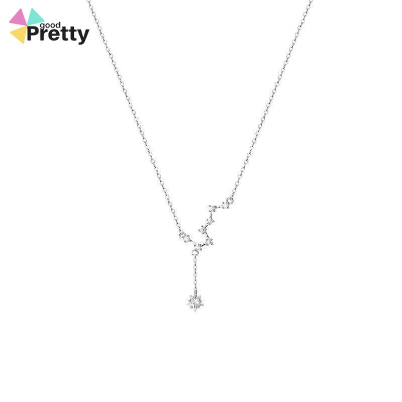 Big Dipper Wanita Trendy Temperamen Cahaya Mewah Desain Niche Rumbai Kalung Indah Sederhana - PD