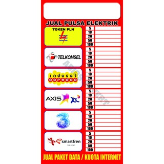 Spanduk Banner Backdrop Pulsa Counter 150x80 Cm Shopee Indonesia