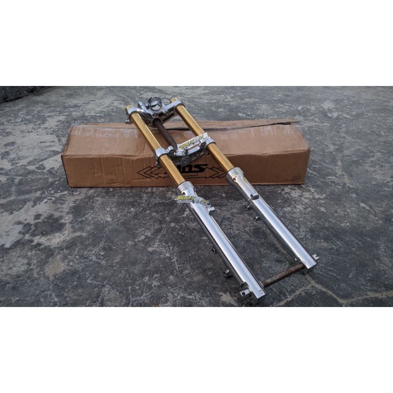 Skok depan ninja rr mos as gold sudah crom pnp cb gl MP tiger  shokbreker sekok