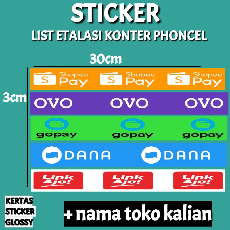 

STICKER ETALASI KONTER DAN PHONCEL DJ7G